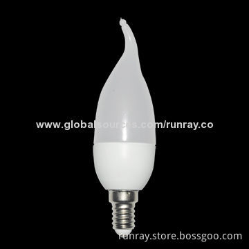 3W E17 LED Bulb, Epistar Chip, 85-265V AC Voltage, Aluminum with Milky Cover, 230lm